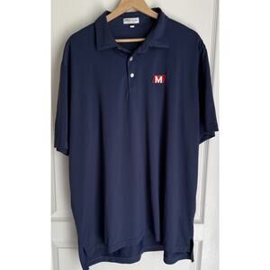 Peter Millar Men's Summer Comfort Polo size X-Large Navy Performance Lightweight